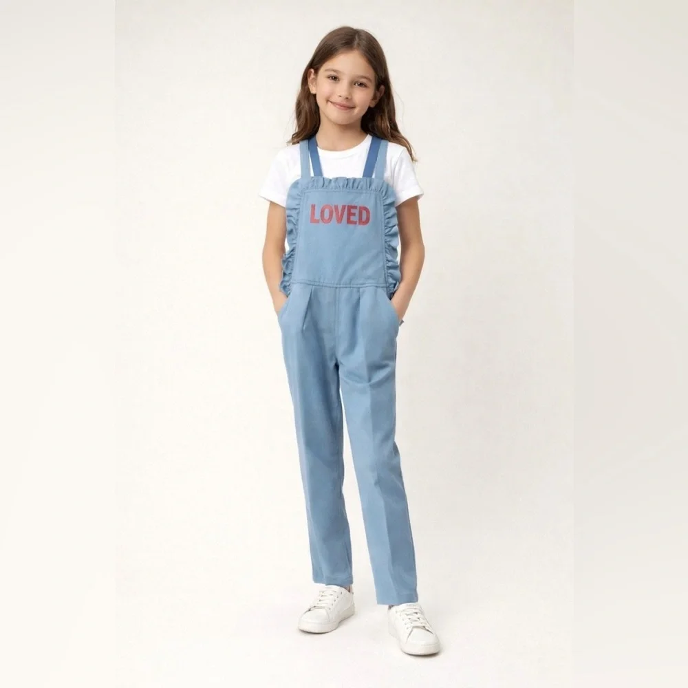 Gucci lightweight Denim Pant Overalls. Excellent Condition. Kids Size 8. HTF.
